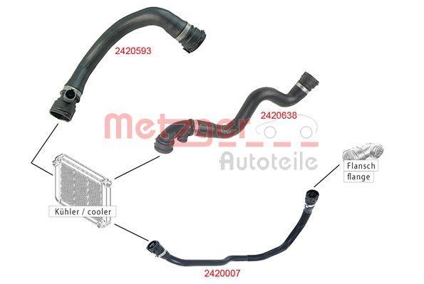 Tubería de radiador METZGER ref. 2420638